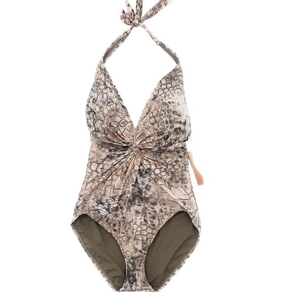 Contours by Coco Reef Animal Print Slimming One Piece Swimsuit 10 / 34C - Picture 2 of 3